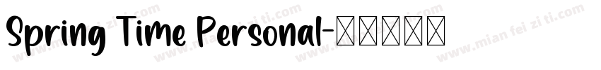 Spring Time Personal字体转换